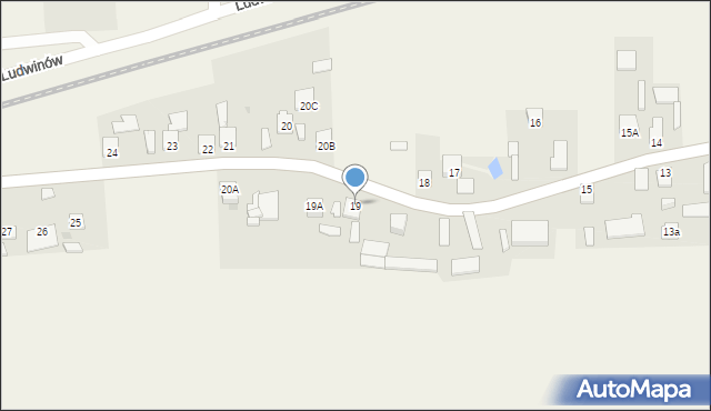 Ludwinów, Ludwinów, 19, mapa Ludwinów