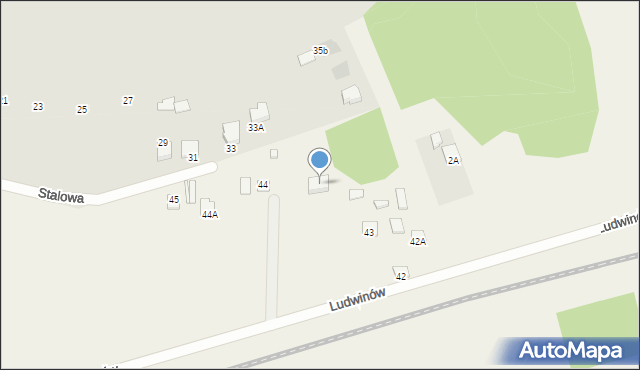 Ludwinów, Ludwinów, 44A, mapa Ludwinów