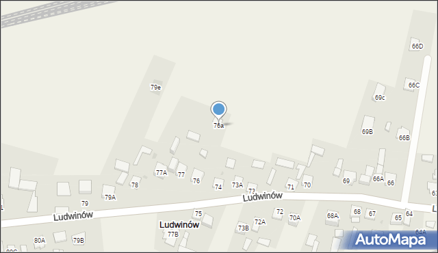 Ludwinów, Ludwinów, 76a, mapa Ludwinów