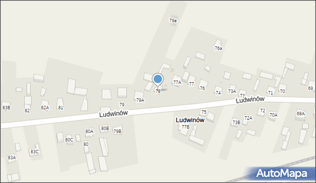 Ludwinów, Ludwinów, 78, mapa Ludwinów