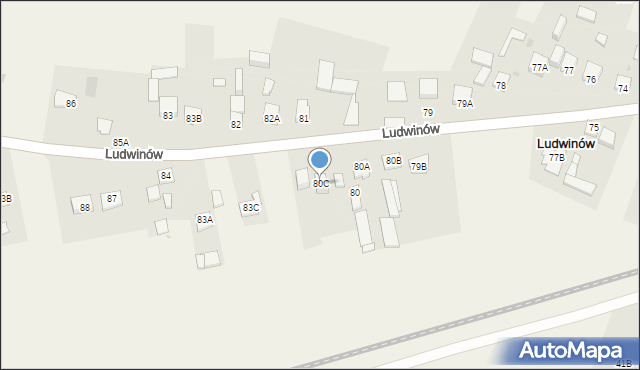 Ludwinów, Ludwinów, 80C, mapa Ludwinów