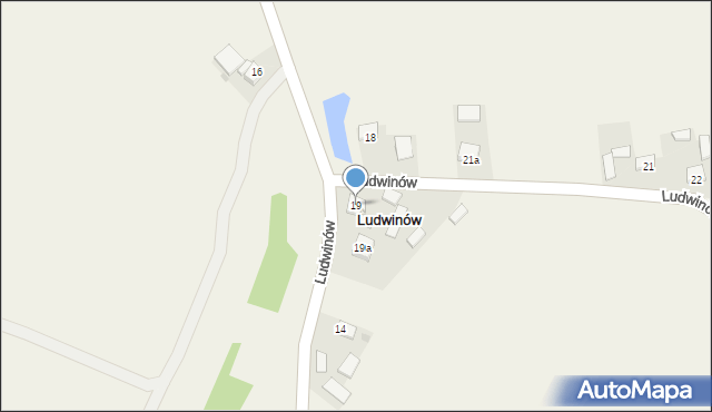 Ludwinów, Ludwinów, 19, mapa Ludwinów