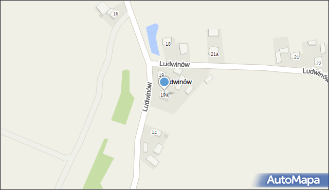 Ludwinów, Ludwinów, 19a, mapa Ludwinów