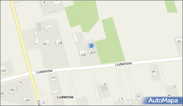 Ludwinów, Ludwinów, 11C, mapa Ludwinów