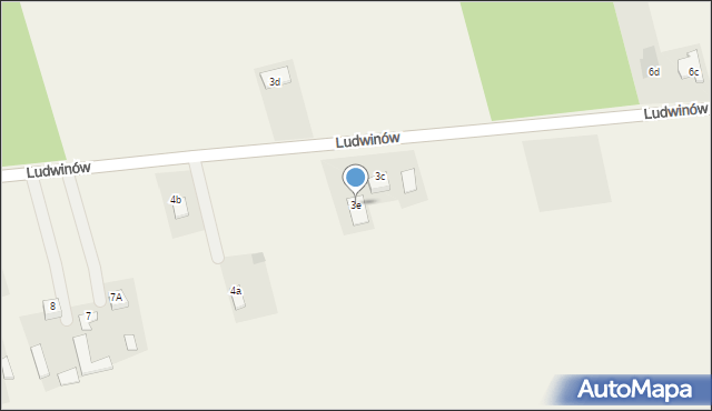 Ludwinów, Ludwinów, 3e, mapa Ludwinów