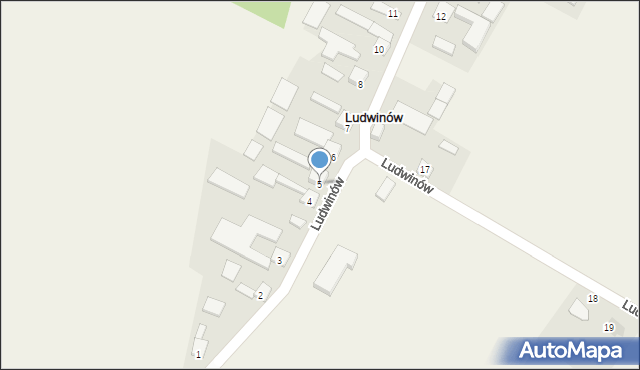 Ludwinów, Ludwinów, 5, mapa Ludwinów