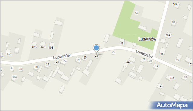 Ludwinów, Ludwinów, 24, mapa Ludwinów