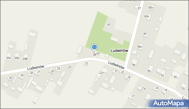 Ludwinów, Ludwinów, 49, mapa Ludwinów