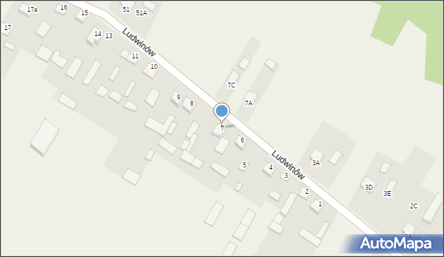 Ludwinów, Ludwinów, 7, mapa Ludwinów