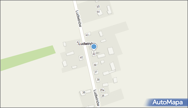 Ludwinów, Ludwinów, 41, mapa Ludwinów