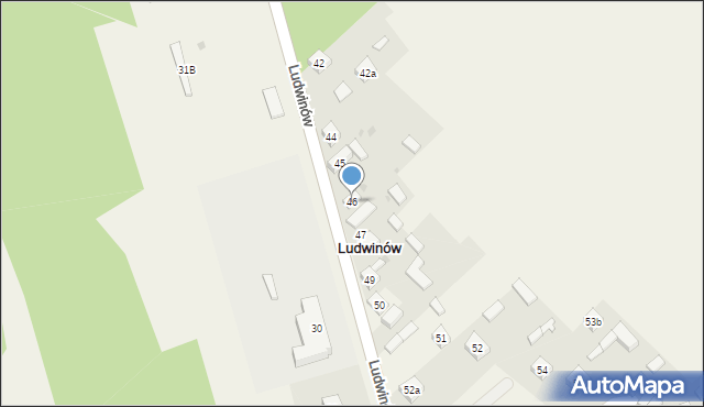 Ludwinów, Ludwinów, 46, mapa Ludwinów