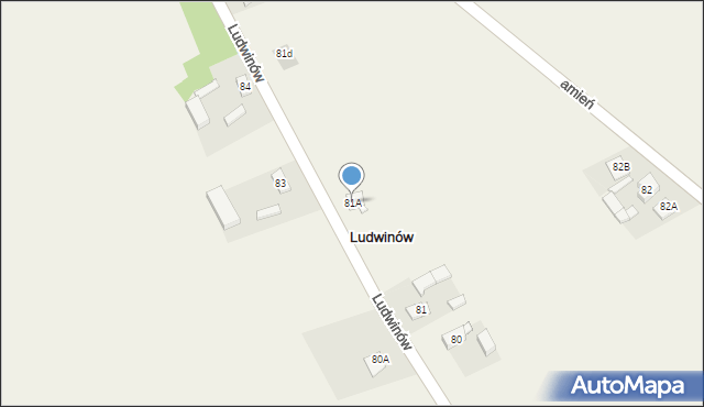 Ludwinów, Ludwinów, 81A, mapa Ludwinów