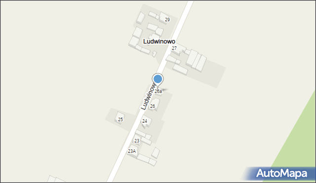 Ludwinowo, Ludwinowo, 26a, mapa Ludwinowo