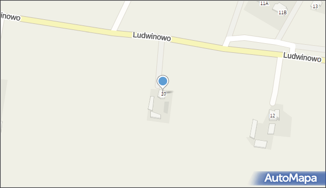 Ludwinowo, Ludwinowo, 10, mapa Ludwinowo