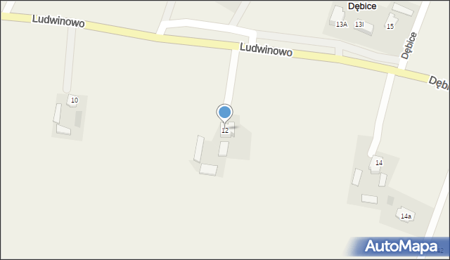 Ludwinowo, Ludwinowo, 12, mapa Ludwinowo