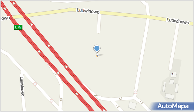 Ludwinowo, Ludwinowo, 6, mapa Ludwinowo