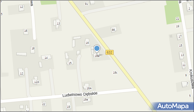 Ludwinowo Dębskie, Ludwinowo Dębskie, 18a, mapa Ludwinowo Dębskie