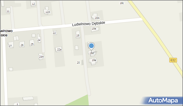 Ludwinowo Dębskie, Ludwinowo Dębskie, 19d, mapa Ludwinowo Dębskie