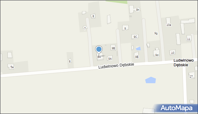 Ludwinowo Dębskie, Ludwinowo Dębskie, 8A, mapa Ludwinowo Dębskie