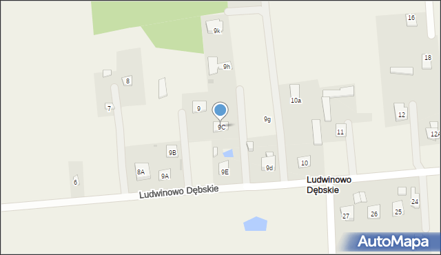 Ludwinowo Dębskie, Ludwinowo Dębskie, 9C, mapa Ludwinowo Dębskie