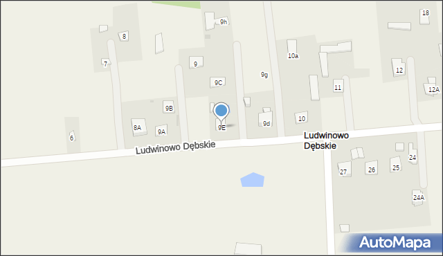 Ludwinowo Dębskie, Ludwinowo Dębskie, 9E, mapa Ludwinowo Dębskie