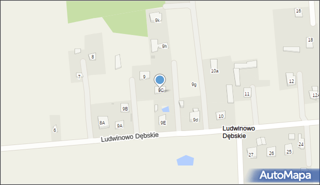 Ludwinowo Dębskie, Ludwinowo Dębskie, 9F, mapa Ludwinowo Dębskie