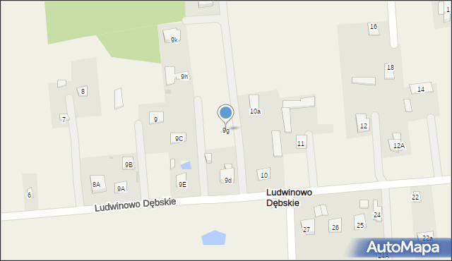 Ludwinowo Dębskie, Ludwinowo Dębskie, 9g, mapa Ludwinowo Dębskie