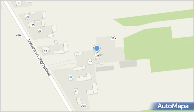 Ludwinowo Zegrzyńskie, Ludwinowo Zegrzyńskie, 32a, mapa Ludwinowo Zegrzyńskie