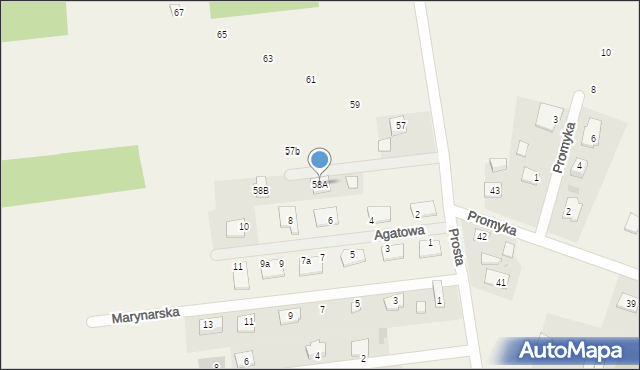 Ludwinowo Zegrzyńskie, Ludwinowo Zegrzyńskie, 58A, mapa Ludwinowo Zegrzyńskie
