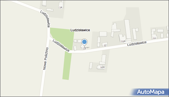 Ludzisławice, Ludzisławice, 13, mapa Ludzisławice