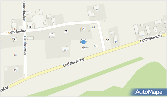 Ludzisławice, Ludzisławice, 5D, mapa Ludzisławice