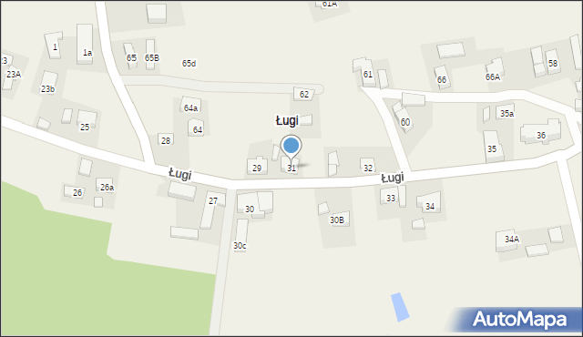 Ługi, Ługi, 31, mapa Ługi