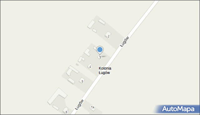 Ługów, Ługów, 3, mapa Ługów