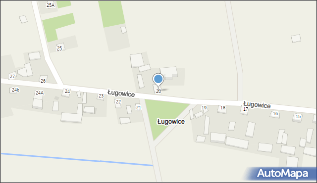 Ługowice, Ługowice, 20, mapa Ługowice