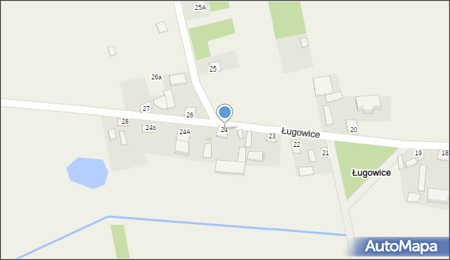 Ługowice, Ługowice, 24, mapa Ługowice