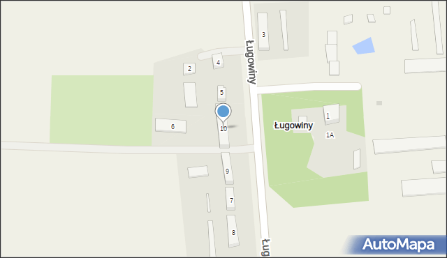 Ługowiny, Ługowiny, 10, mapa Ługowiny