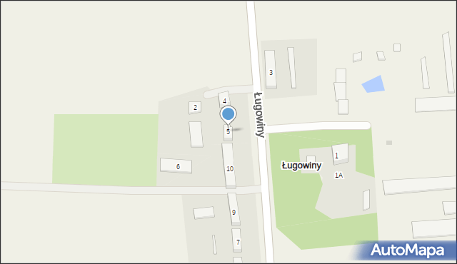 Ługowiny, Ługowiny, 5, mapa Ługowiny