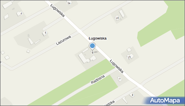 Ługowiska, Ługowiska, 6, mapa Ługowiska