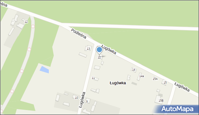 Ługówka, Ługówka, 12, mapa Ługówka