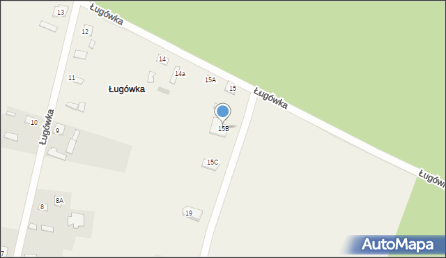 Ługówka, Ługówka, 15B, mapa Ługówka