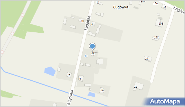 Ługówka, Ługówka, 8A, mapa Ługówka