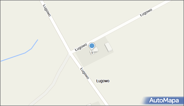 Ługowo, Ługowo, 9, mapa Ługowo