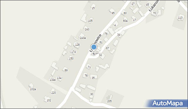 Łukanowice, Łukanowice, 51, mapa Łukanowice