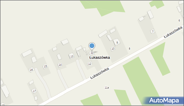 Łukaszówka, Łukaszówka, 11, mapa Łukaszówka