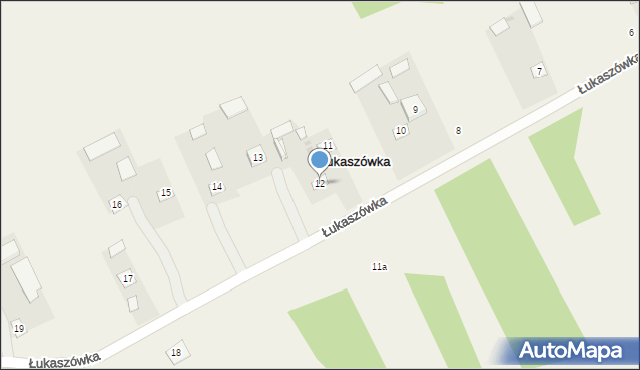 Łukaszówka, Łukaszówka, 12, mapa Łukaszówka