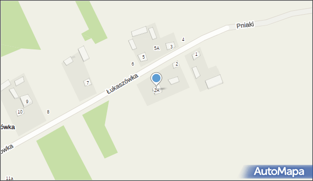 Łukaszówka, Łukaszówka, 2A, mapa Łukaszówka
