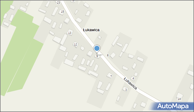 Łukawica, Łukawica, 9, mapa Łukawica