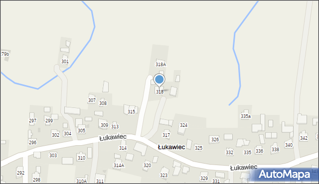 Łukawiec, Łukawiec, 318, mapa Łukawiec