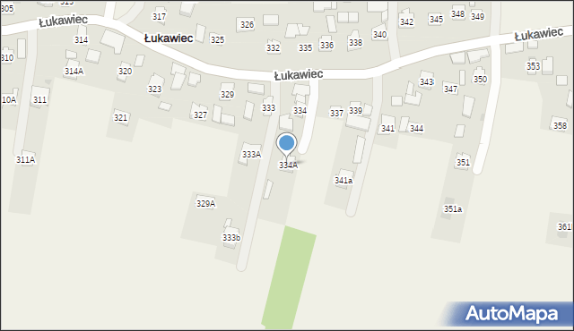 Łukawiec, Łukawiec, 334A, mapa Łukawiec