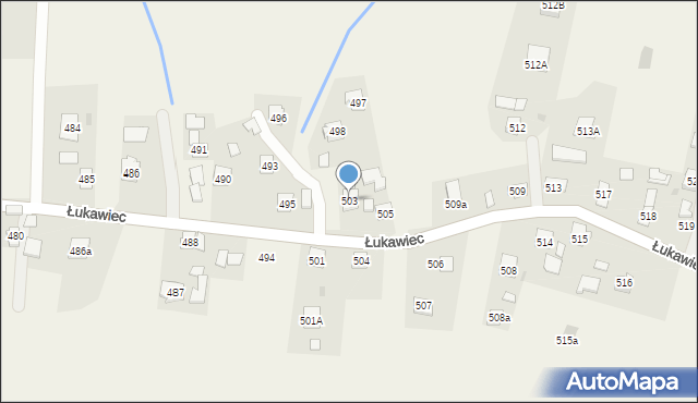 Łukawiec, Łukawiec, 503, mapa Łukawiec